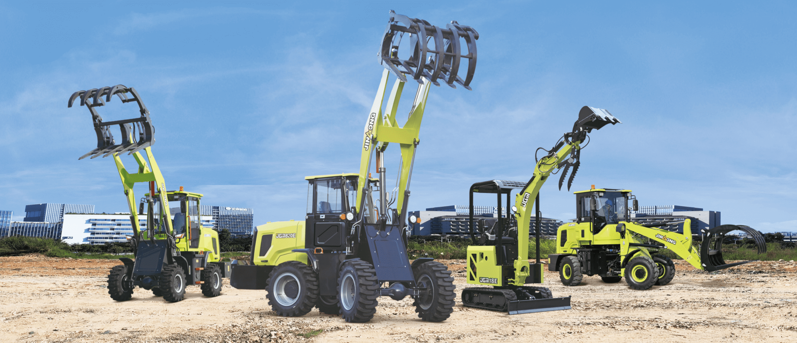 JINGONG electric mini excavator lineup