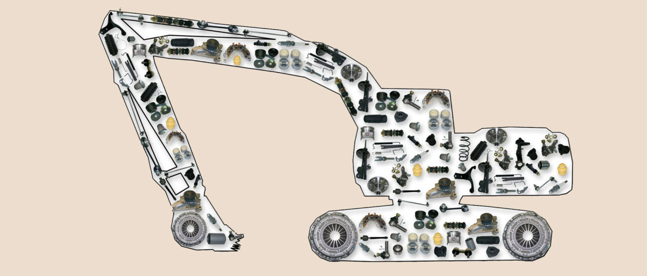 Construction machinery spare parts selection guide cover image