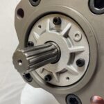 K3V112DTP-9P12 pump mounting flange Hyundai R225-9